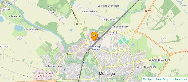 localisation de l'entreprise MONSIEUR LAURENT TAUPIER à MONTAIGU-VENDEE