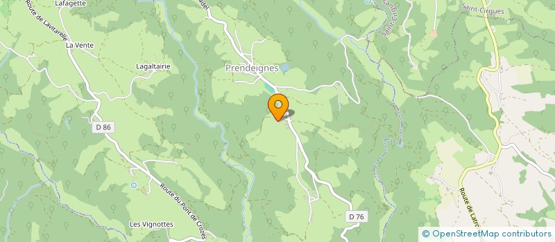 localisation de l'entreprise MONSIEUR LAURENT TAURAND  PRENDEIGNES