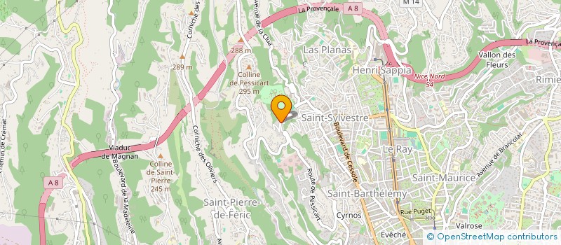localisation de l'entreprise MONSIEUR LAURENT TAUVERON à NICE