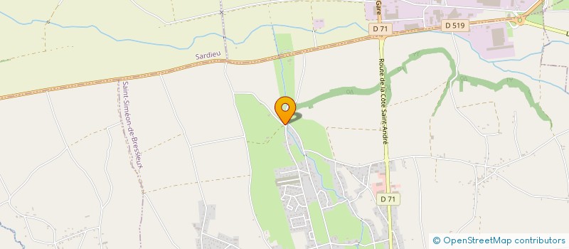 localisation de l'entreprise MONSIEUR LAURENT TAVARDON  SAINT-SIMEON-DE-BRESSIEUX