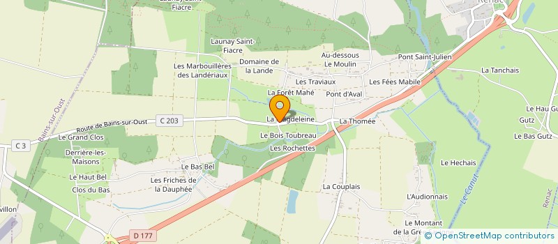 localisation de l'entreprise MONSIEUR LAURENT TENNIER à SAINTE-MARIE