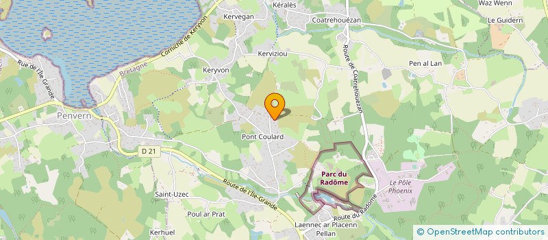 localisation de l'entreprise MONSIEUR LAURENT TERRIEN  PLEUMEUR-BODOU