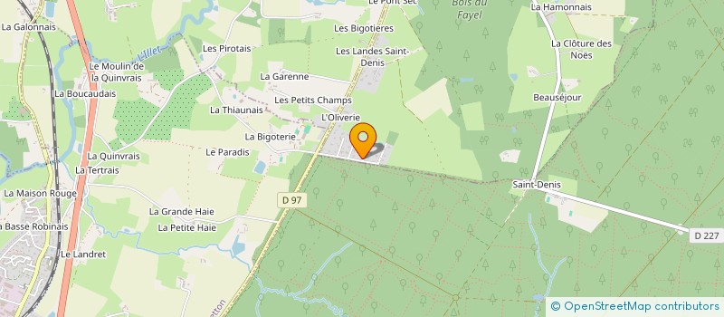 localisation de l'entreprise MONSIEUR LAURENT TEXIER  SAINT-SULPICE-LA-FORET