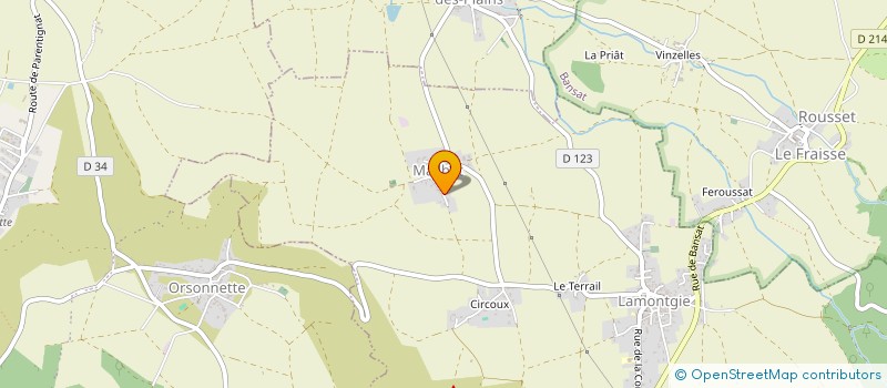 localisation de l'entreprise MONSIEUR LAURENT TEYSSIER  LAMONTGIE