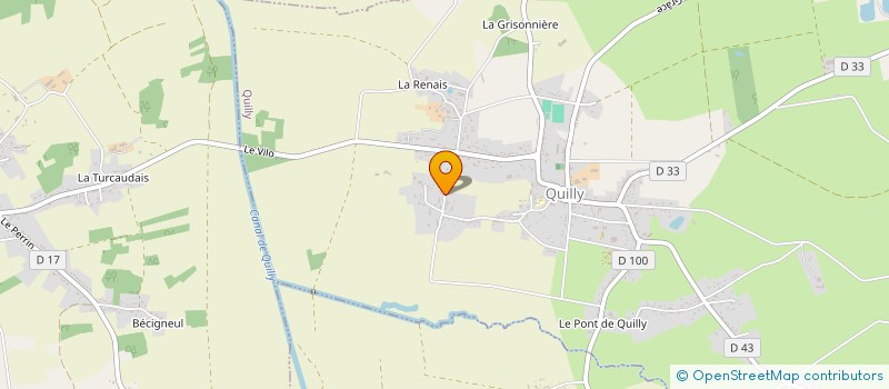 localisation de l'entreprise MONSIEUR LAURENT THEBAUD  QUILLY