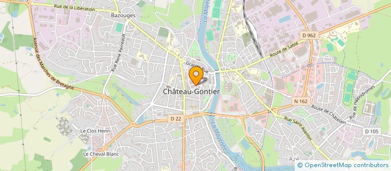localisation de l'entreprise MONSIEUR LAURENT THEBAUD à CHATEAU-GONTIER-SUR-MAYENNE