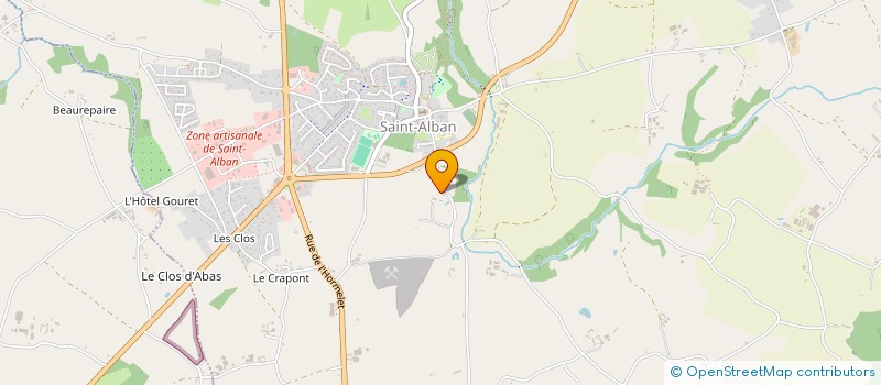 localisation de l'entreprise MONSIEUR LAURENT THEBAULT  SAINT-ALBAN