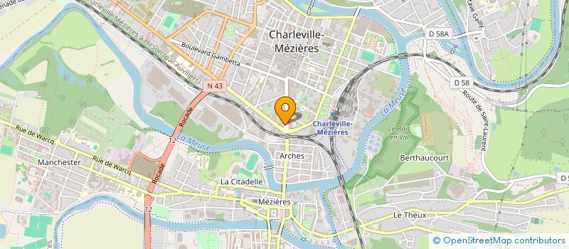 localisation de l'entreprise MONSIEUR LAURENT THEILLIER à CHARLEVILLE-MEZIERES