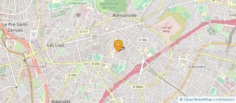 localisation de l'entreprise MONSIEUR LAURENT THERON à BAGNOLET