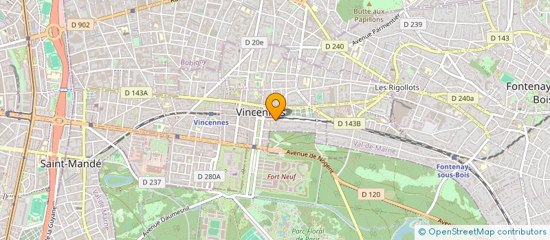 localisation de l'entreprise MONSIEUR LAURENT THEVENET à VINCENNES