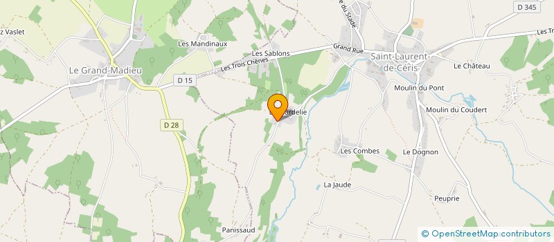 localisation de l'entreprise MONSIEUR LAURENT THEVENET à SAINT-LAURENT-DE-CERIS