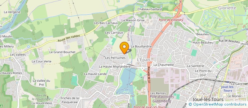 localisation de l'entreprise MONSIEUR LAURENT THIEBAULT  BALLAN-MIRE