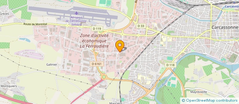 localisation de l'entreprise MONSIEUR LAURENT THIEBAUT  CARCASSONNE