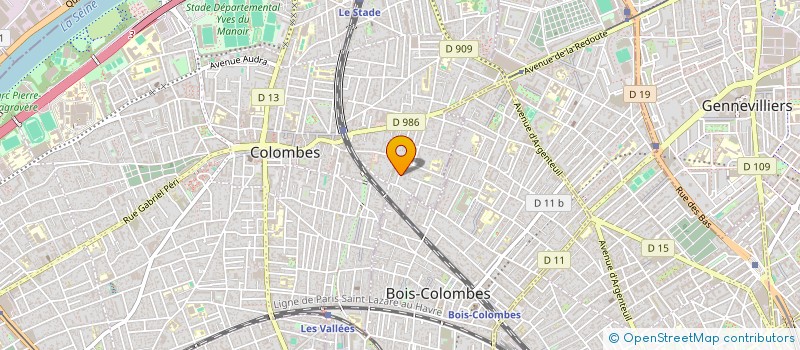 localisation de l'entreprise MONSIEUR LAURENT THILLAYE DU BOULLAY à COLOMBES