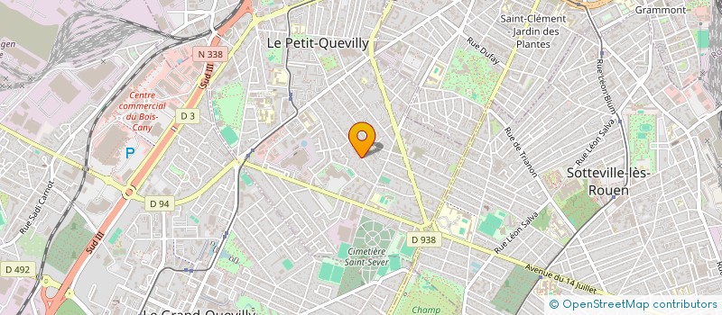 localisation de l'entreprise MONSIEUR LAURENT THOMAS  LE PETIT-QUEVILLY