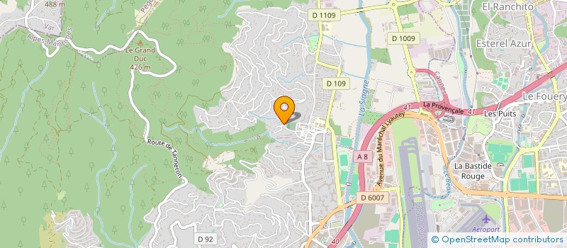 localisation de l'entreprise MONSIEUR LAURENT THOMPSON  MANDELIEU-LA-NAPOULE