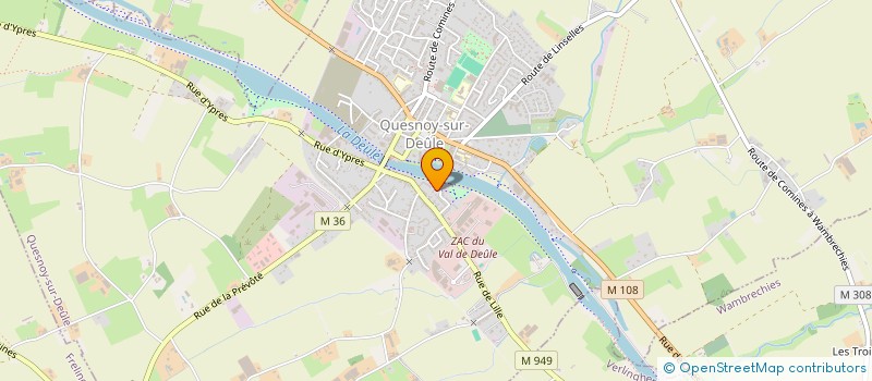 localisation de l'entreprise MONSIEUR LAURENT THOORIS  QUESNOY-SUR-DEULE