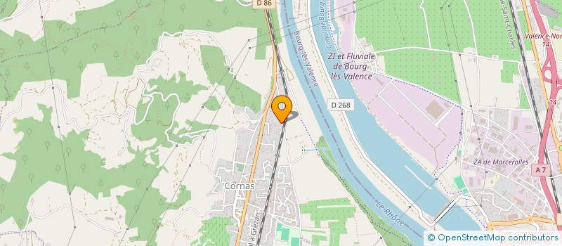 localisation de l'entreprise MONSIEUR LAURENT THOUROUDE  CORNAS