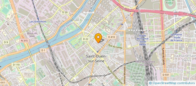 localisation de l'entreprise MONSIEUR LAURENT THUILLIEZ à SAINT-OUEN-SUR-SEINE