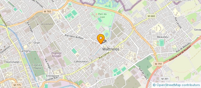 localisation de l'entreprise MONSIEUR LAURENT TIBERGHIEN  WATTRELOS