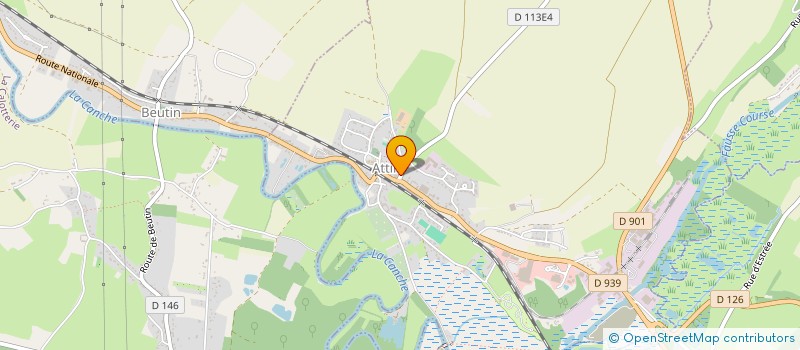 localisation de l'entreprise MONSIEUR LAURENT TIQUET  ATTIN