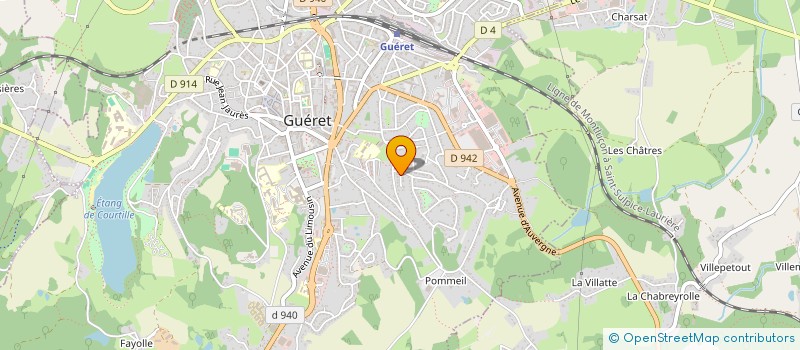 localisation de l'entreprise MONSIEUR LAURENT TISSIER à GUERET