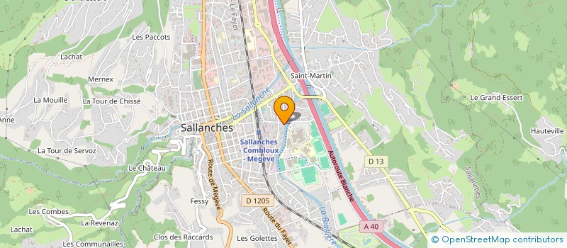 localisation de l'entreprise MONSIEUR LAURENT TITTONEL  SALLANCHES