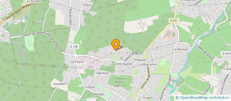 localisation de l'entreprise MONSIEUR LAURENT TOCHEPORT  LEOGNAN