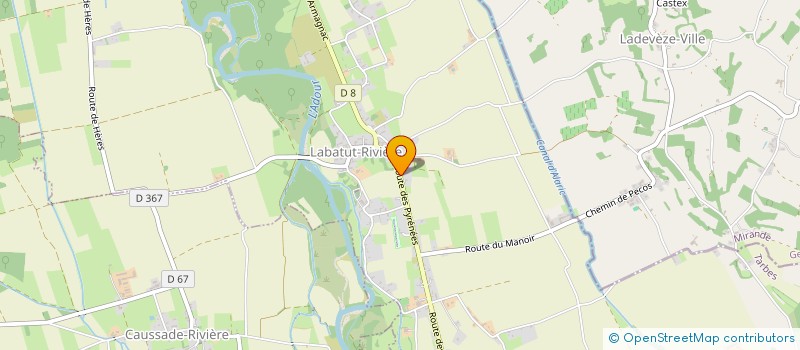 localisation de l'entreprise MONSIEUR LAURENT TONAT  LABATUT-RIVIERE