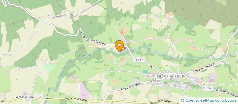 localisation de l'entreprise MONSIEUR LAURENT TOPENOT  LE GRAND-SERRE