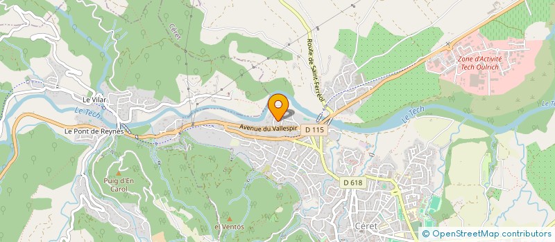 localisation de l'entreprise MONSIEUR LAURENT TORRENT  CERET