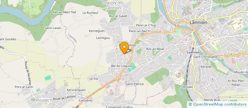 localisation de l'entreprise MONSIEUR LAURENT TOUDIC  LANNION