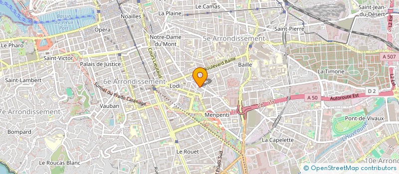 localisation de l'entreprise MONSIEUR LAURENT TOURRETTE à MARSEILLE