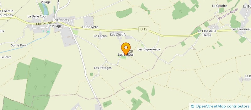 localisation de l'entreprise MONSIEUR LAURENT TOUZAIN  PIFFONDS