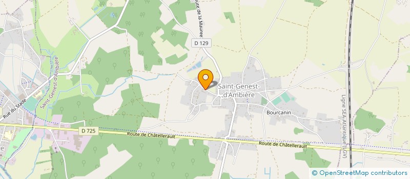 localisation de l'entreprise MONSIEUR LAURENT TRANCHANT  SAINT-GENEST-D'AMBIERE