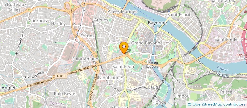 localisation de l'entreprise MONSIEUR LAURENT TREBESSES à ANGLET