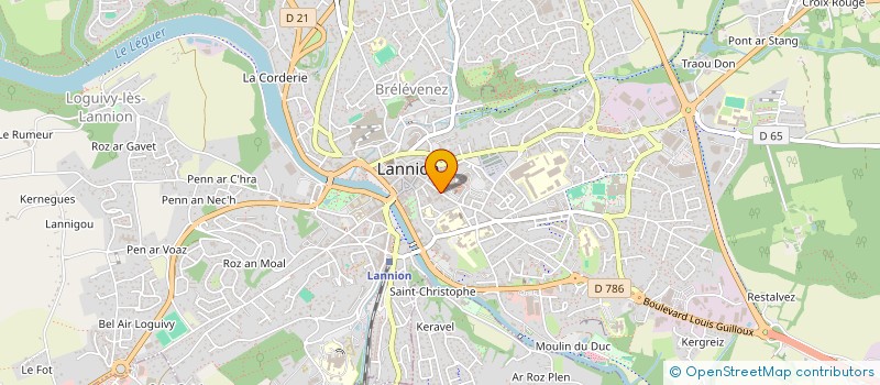 localisation de l'entreprise MONSIEUR LAURENT TREMBLAY  LANNION