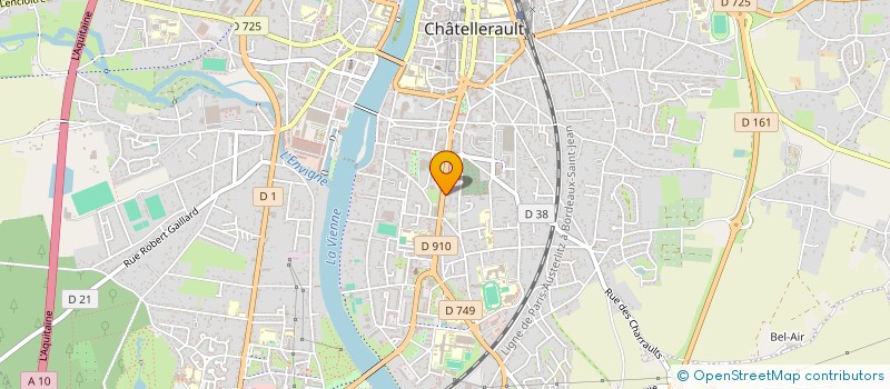 localisation de l'entreprise MONSIEUR LAURENT TRIBOT  CHATELLERAULT