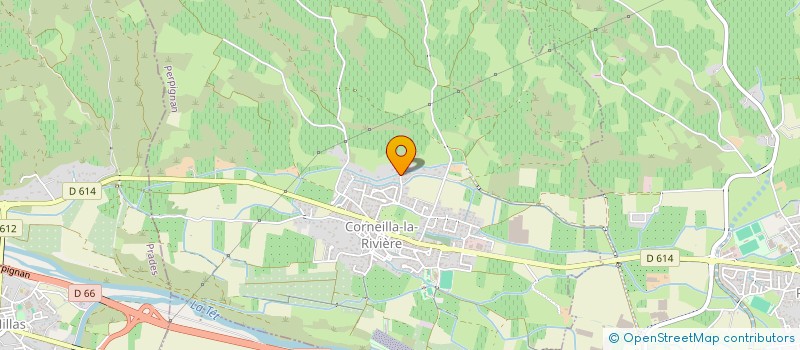 localisation de l'entreprise MONSIEUR LAURENT TRICHAUD  CORNEILLA-LA-RIVIERE