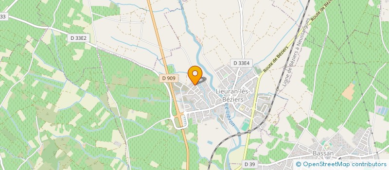 localisation de l'entreprise MONSIEUR LAURENT TRIVALDO  LIEURAN-LES-BEZIERS