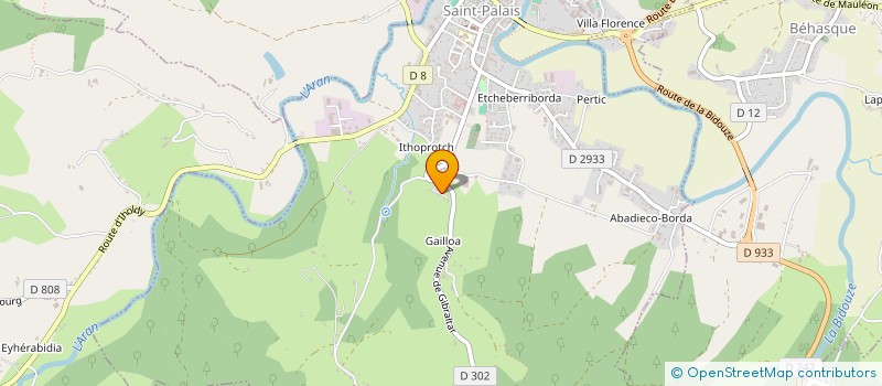 localisation de l'entreprise MONSIEUR LAURENT TROCHERIS  ARBOUET-SUSSAUTE