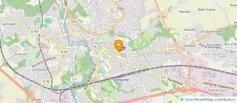 localisation de l'entreprise MONSIEUR LAURENT TROEL  GUINGAMP