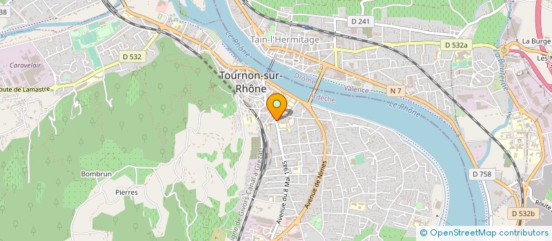 localisation de l'entreprise MONSIEUR LAURENT TROLLAT  TOURNON-SUR-RHONE