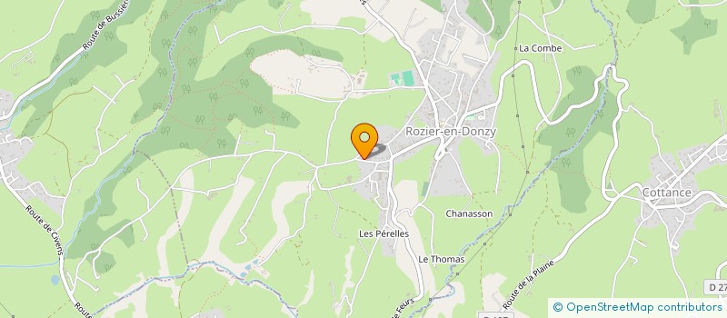 localisation de l'entreprise MONSIEUR LAURENT TROTTET à ROZIER-EN-DONZY