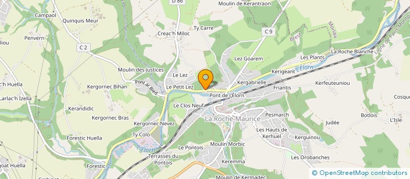 localisation de l'entreprise MONSIEUR LAURENT TRUCHOT à LA ROCHE-MAURICE