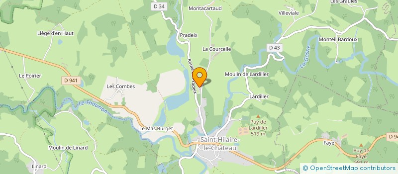 localisation de l'entreprise MONSIEUR LAURENT TRUFFINET à SAINT-HILAIRE-LE-CHATEAU