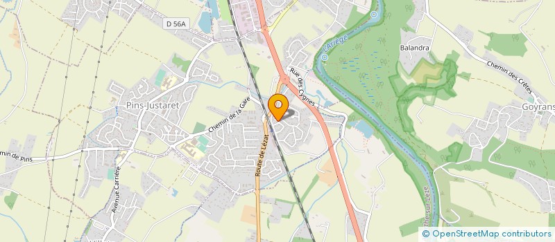 localisation de l'entreprise MONSIEUR LAURENT TRY  PINS-JUSTARET