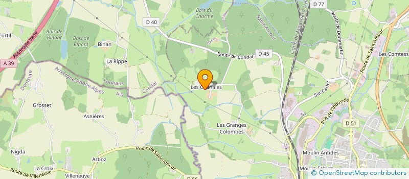 localisation de l'entreprise MONSIEUR LAURENT TURQUETIL  SAINT-AMOUR