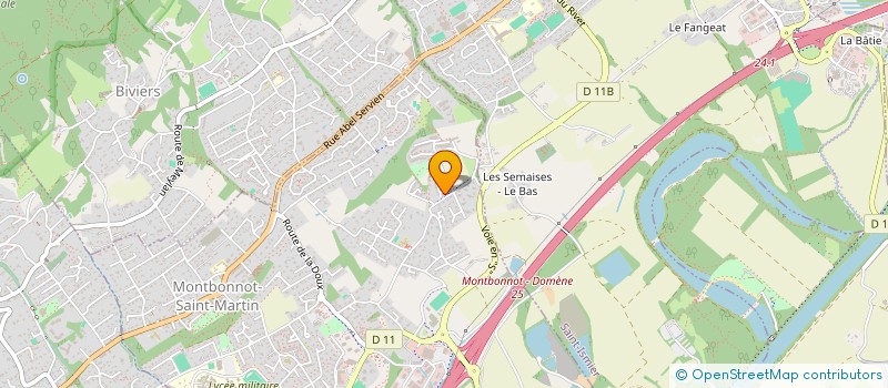 localisation de l'entreprise MONSIEUR LAURENT UBEAUD  MONTBONNOT-SAINT-MARTIN
