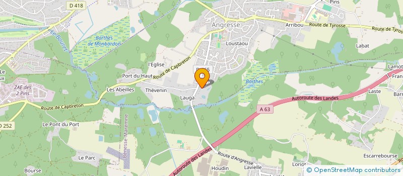 localisation de l'entreprise MONSIEUR LAURENT UBERTI  ANGRESSE